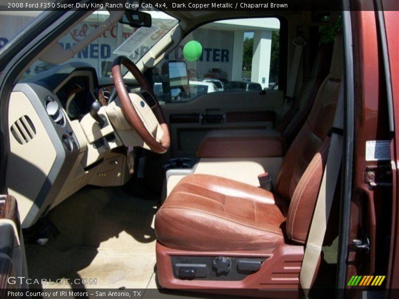 Dark Copper Metallic / Chaparral Brown 2008 Ford F350 Super Duty King Ranch Crew Cab 4x4