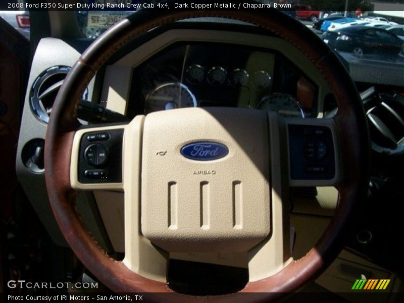 Dark Copper Metallic / Chaparral Brown 2008 Ford F350 Super Duty King Ranch Crew Cab 4x4