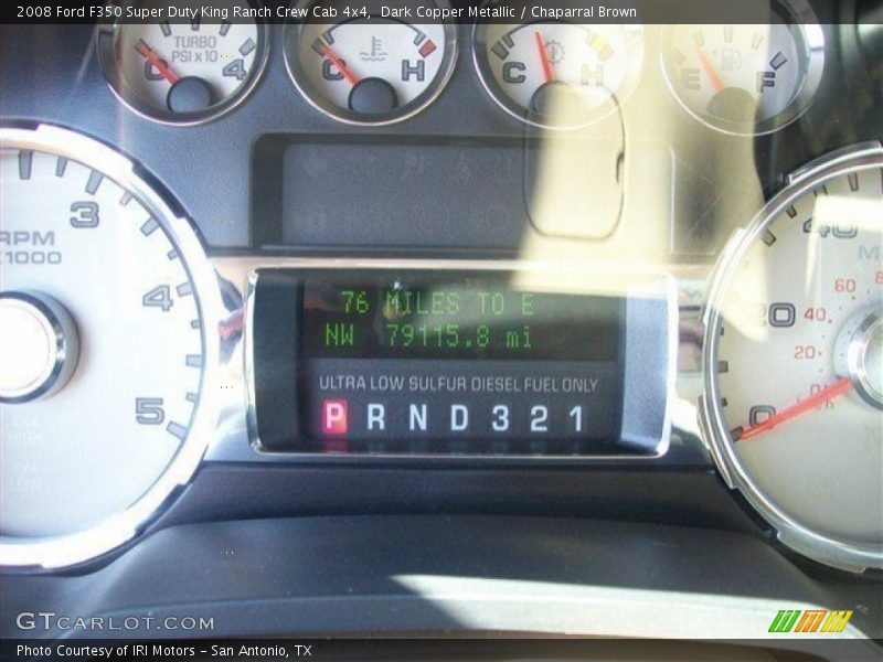 Dark Copper Metallic / Chaparral Brown 2008 Ford F350 Super Duty King Ranch Crew Cab 4x4