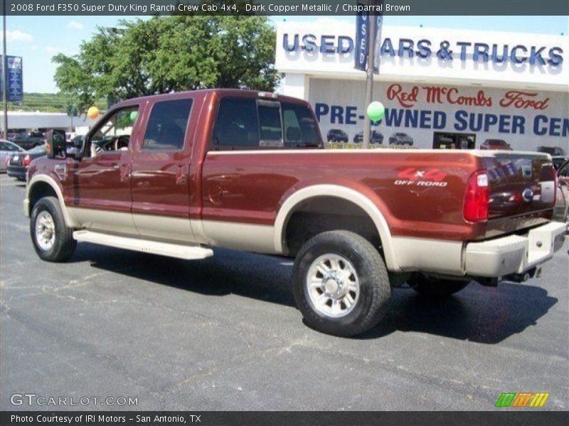 Dark Copper Metallic / Chaparral Brown 2008 Ford F350 Super Duty King Ranch Crew Cab 4x4