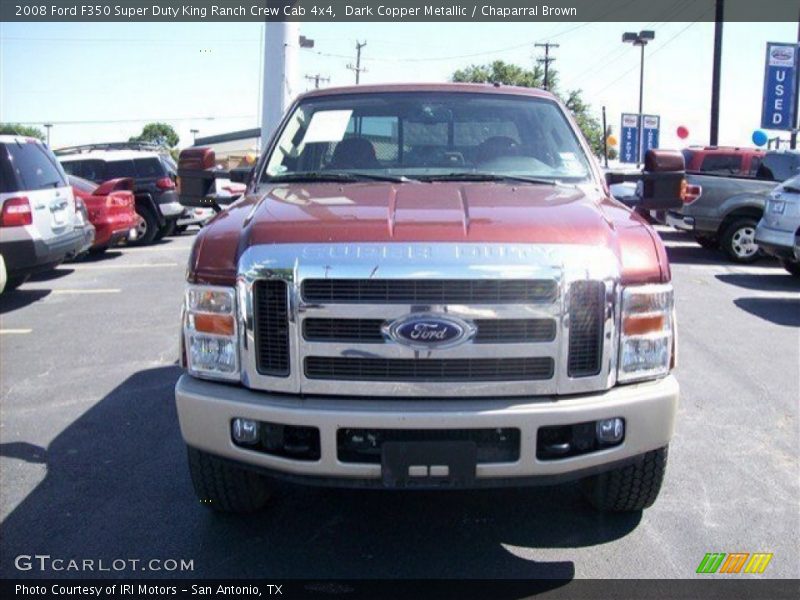 Dark Copper Metallic / Chaparral Brown 2008 Ford F350 Super Duty King Ranch Crew Cab 4x4