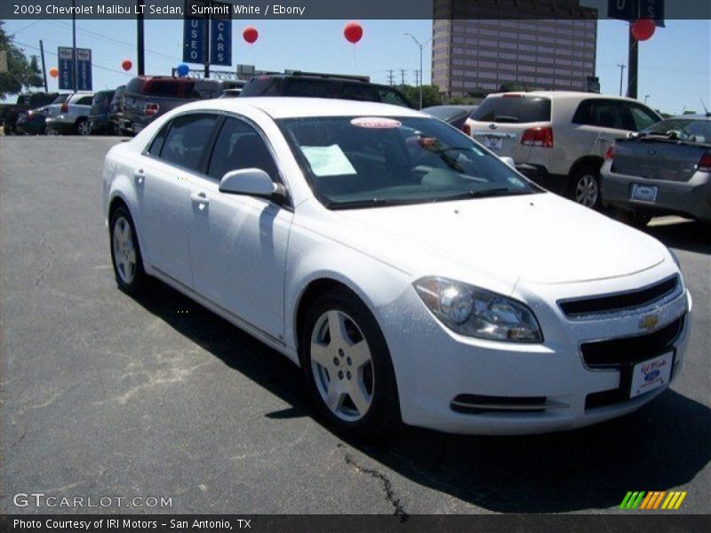 Summit White / Ebony 2009 Chevrolet Malibu LT Sedan