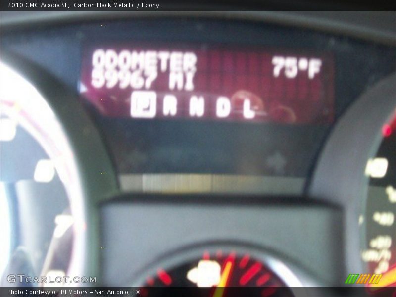 Carbon Black Metallic / Ebony 2010 GMC Acadia SL
