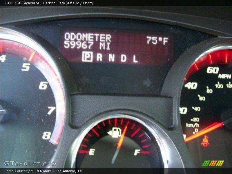 Carbon Black Metallic / Ebony 2010 GMC Acadia SL