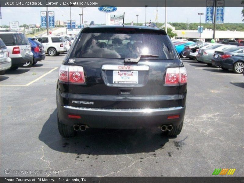 Carbon Black Metallic / Ebony 2010 GMC Acadia SL