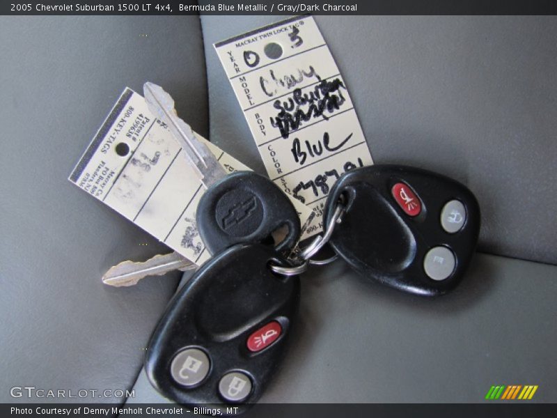 Bermuda Blue Metallic / Gray/Dark Charcoal 2005 Chevrolet Suburban 1500 LT 4x4