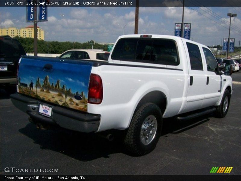 Oxford White / Medium Flint 2006 Ford F250 Super Duty XLT Crew Cab