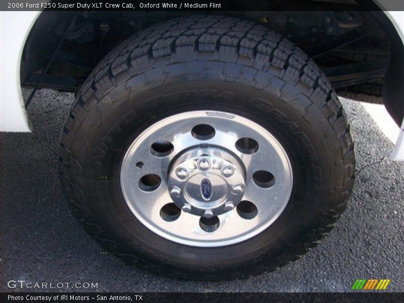 Oxford White / Medium Flint 2006 Ford F250 Super Duty XLT Crew Cab