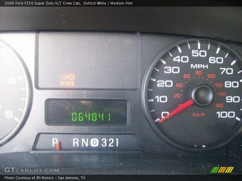 Oxford White / Medium Flint 2006 Ford F250 Super Duty XLT Crew Cab