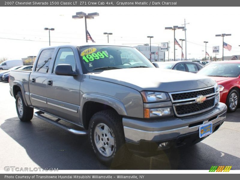 Graystone Metallic / Dark Charcoal 2007 Chevrolet Silverado 1500 Classic LT  Z71 Crew Cab 4x4