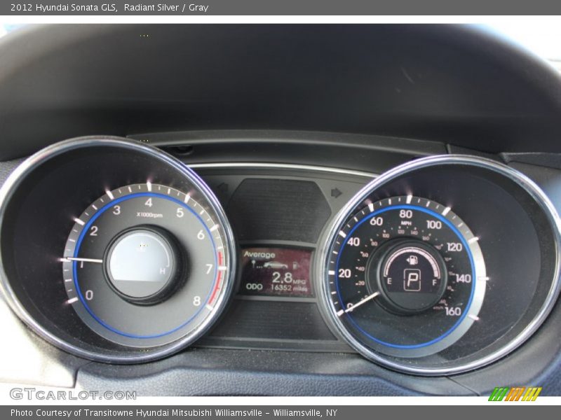 Radiant Silver / Gray 2012 Hyundai Sonata GLS