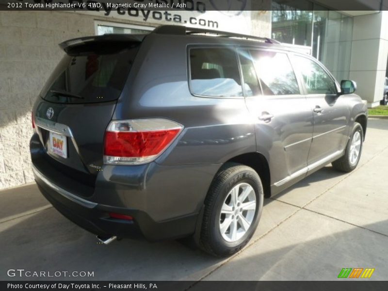 Magnetic Gray Metallic / Ash 2012 Toyota Highlander V6 4WD