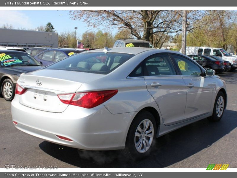 Radiant Silver / Gray 2012 Hyundai Sonata GLS