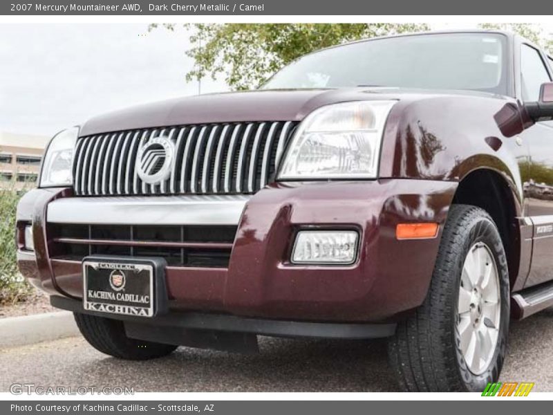 Dark Cherry Metallic / Camel 2007 Mercury Mountaineer AWD