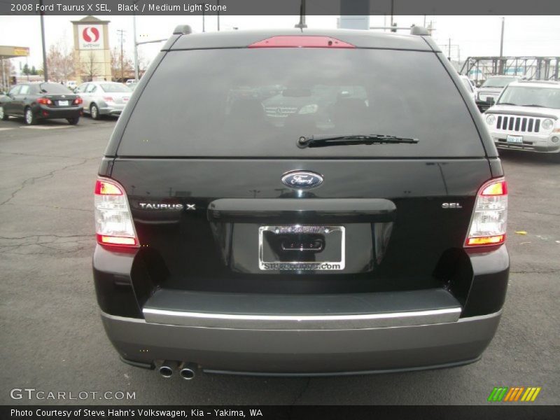 Black / Medium Light Stone 2008 Ford Taurus X SEL