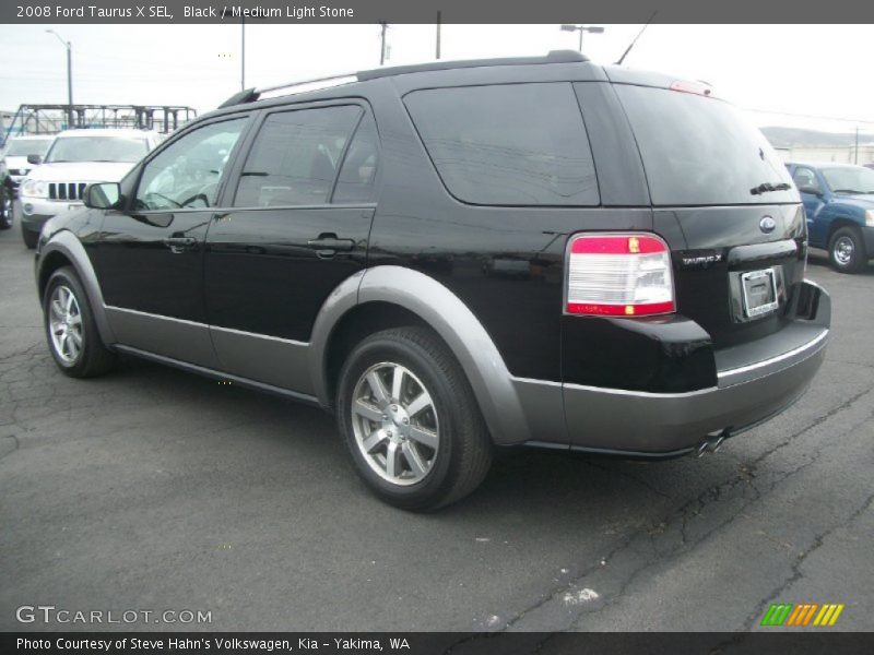 Black / Medium Light Stone 2008 Ford Taurus X SEL