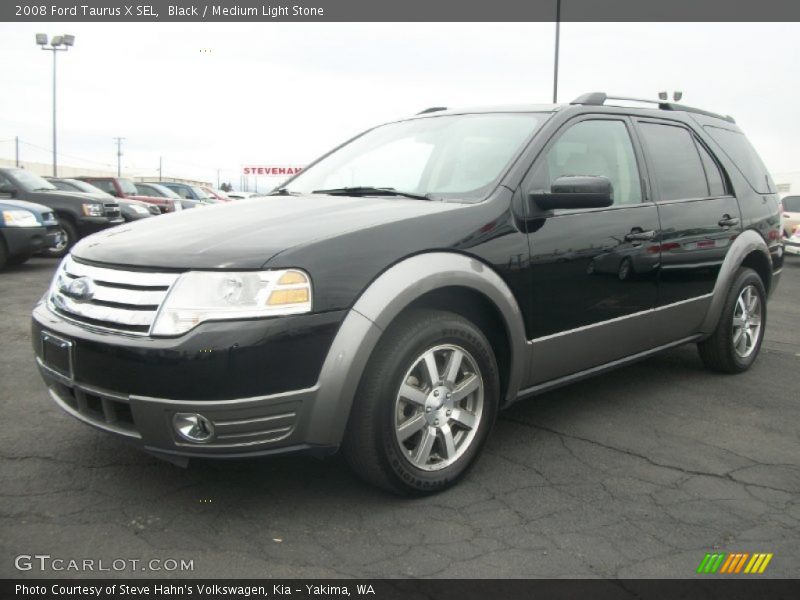 Black / Medium Light Stone 2008 Ford Taurus X SEL