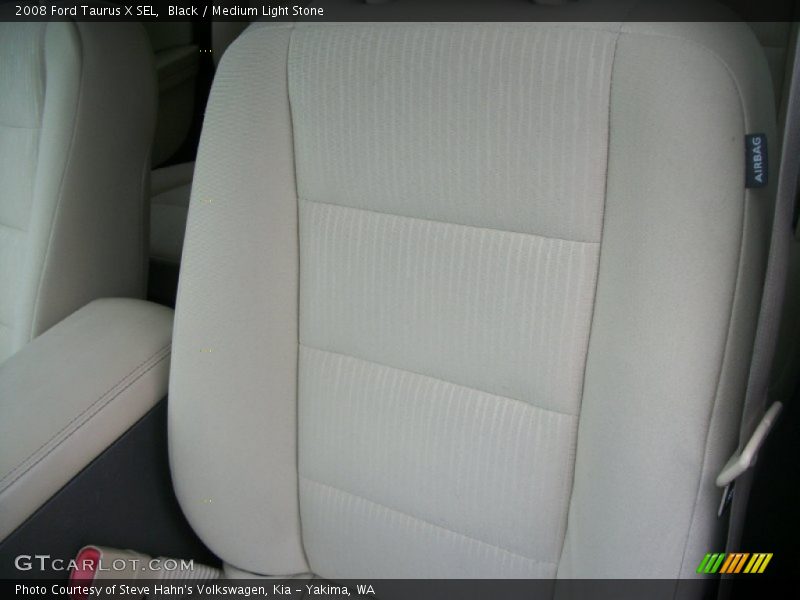 Black / Medium Light Stone 2008 Ford Taurus X SEL