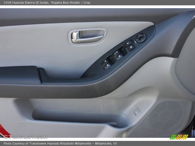 Regatta Blue Metallic / Gray 2008 Hyundai Elantra SE Sedan