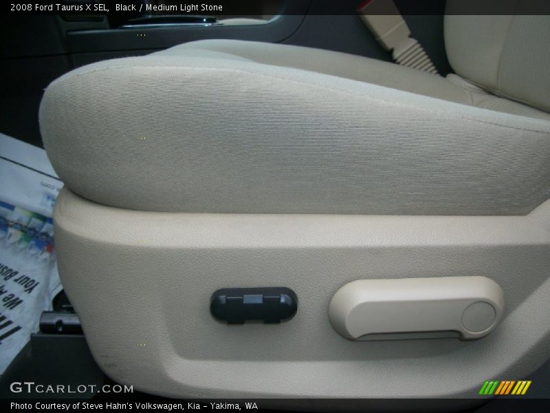 Black / Medium Light Stone 2008 Ford Taurus X SEL