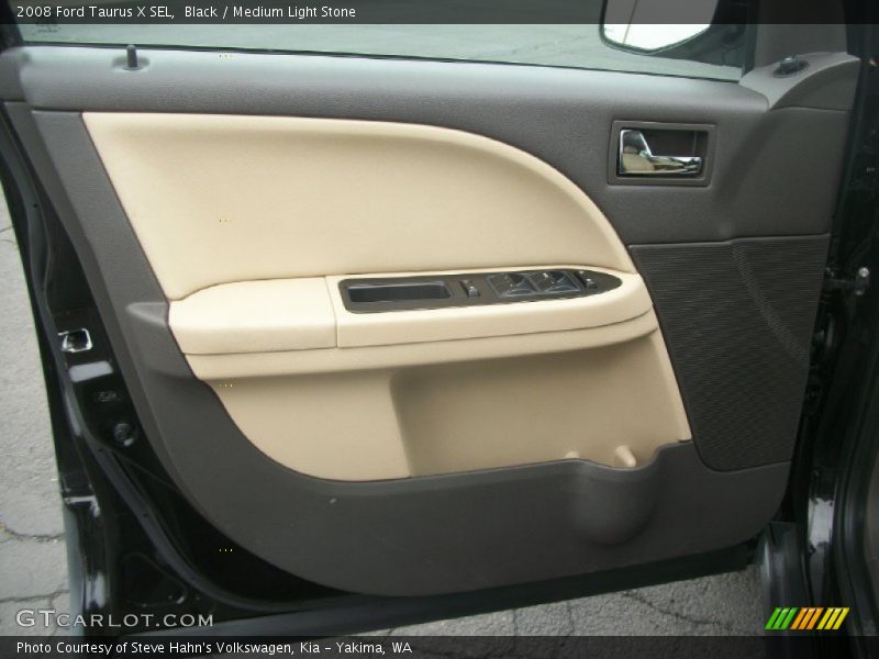 Black / Medium Light Stone 2008 Ford Taurus X SEL