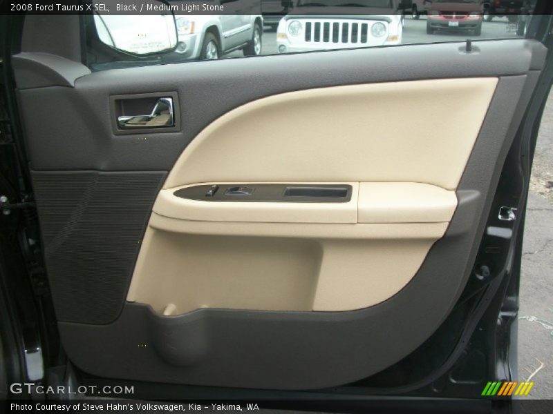 Black / Medium Light Stone 2008 Ford Taurus X SEL