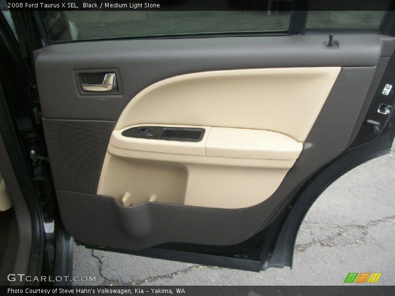 Black / Medium Light Stone 2008 Ford Taurus X SEL
