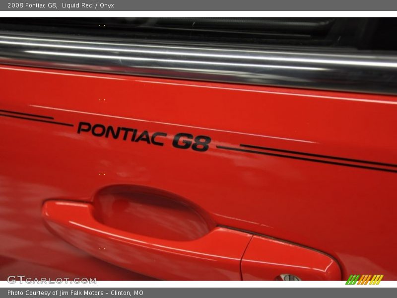 Liquid Red / Onyx 2008 Pontiac G8