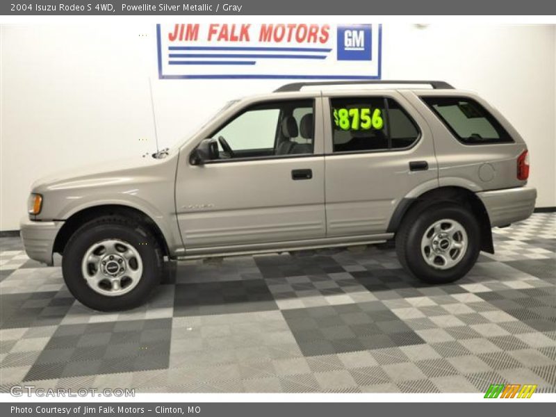 Powellite Silver Metallic / Gray 2004 Isuzu Rodeo S 4WD