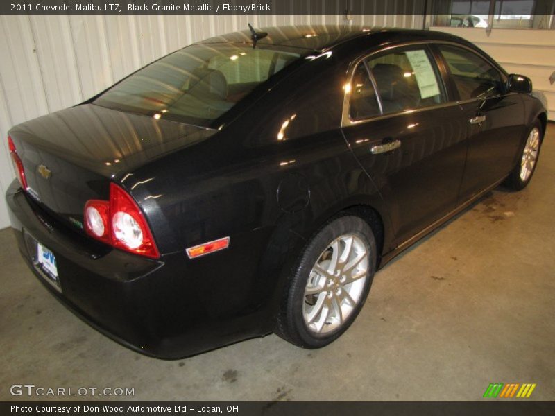 Black Granite Metallic / Ebony/Brick 2011 Chevrolet Malibu LTZ