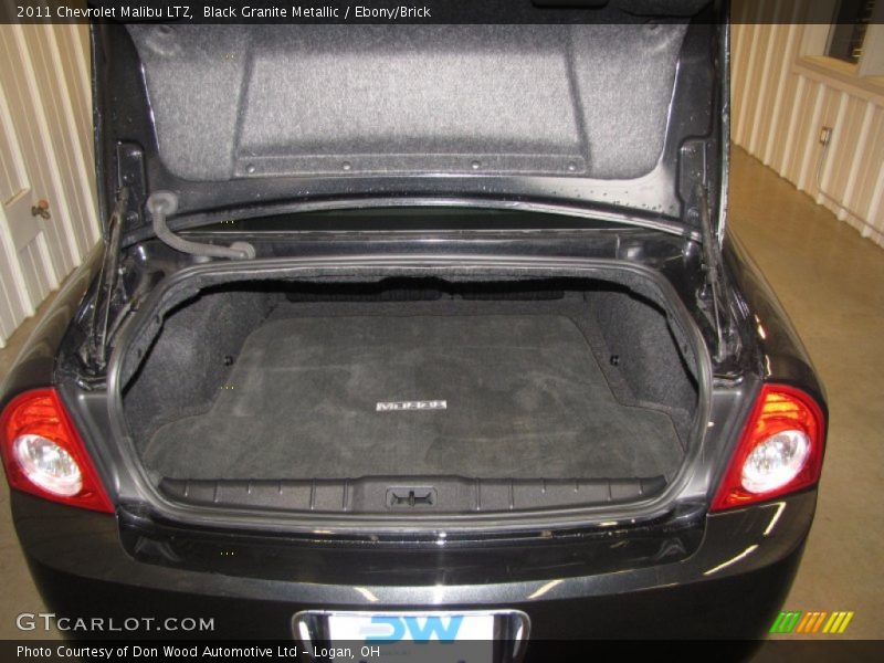 Black Granite Metallic / Ebony/Brick 2011 Chevrolet Malibu LTZ