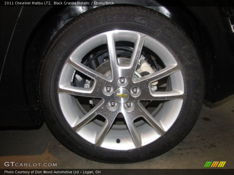 Black Granite Metallic / Ebony/Brick 2011 Chevrolet Malibu LTZ