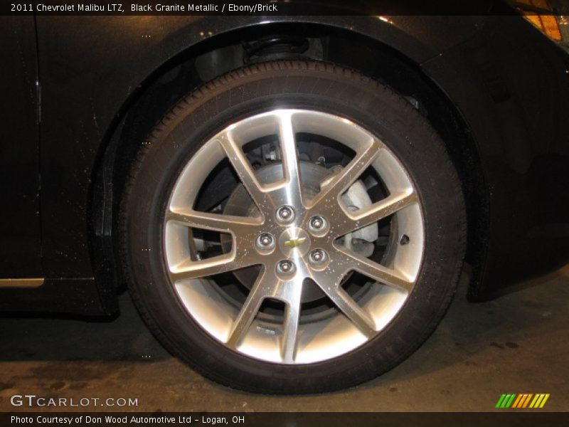 Black Granite Metallic / Ebony/Brick 2011 Chevrolet Malibu LTZ