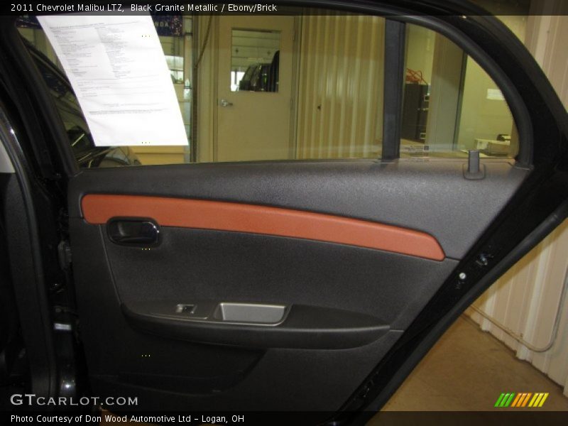 Black Granite Metallic / Ebony/Brick 2011 Chevrolet Malibu LTZ