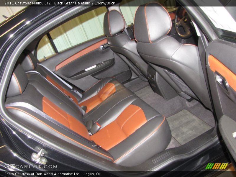 Black Granite Metallic / Ebony/Brick 2011 Chevrolet Malibu LTZ