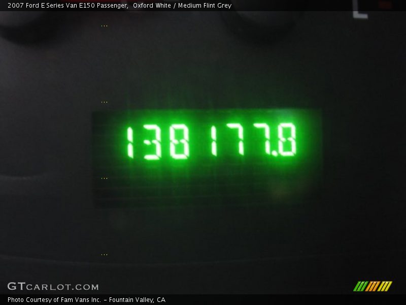 Oxford White / Medium Flint Grey 2007 Ford E Series Van E150 Passenger