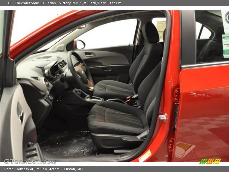 Victory Red / Jet Black/Dark Titanium 2012 Chevrolet Sonic LT Sedan