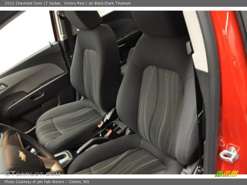 Victory Red / Jet Black/Dark Titanium 2012 Chevrolet Sonic LT Sedan