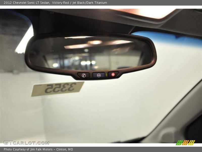 Victory Red / Jet Black/Dark Titanium 2012 Chevrolet Sonic LT Sedan