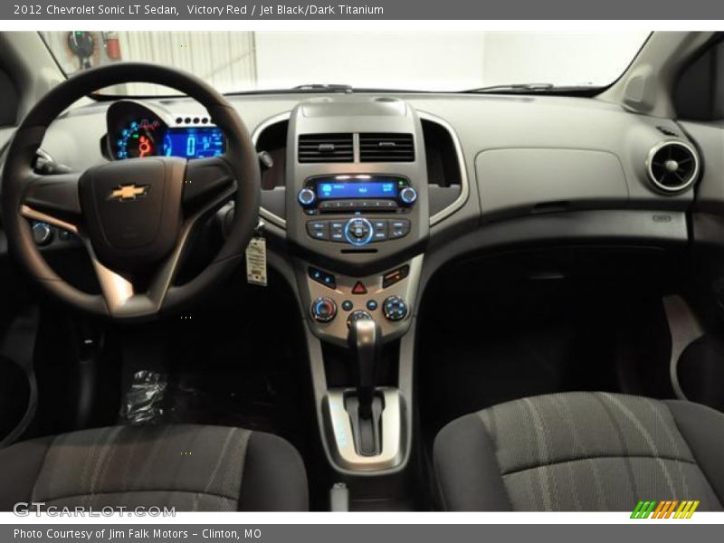 Victory Red / Jet Black/Dark Titanium 2012 Chevrolet Sonic LT Sedan