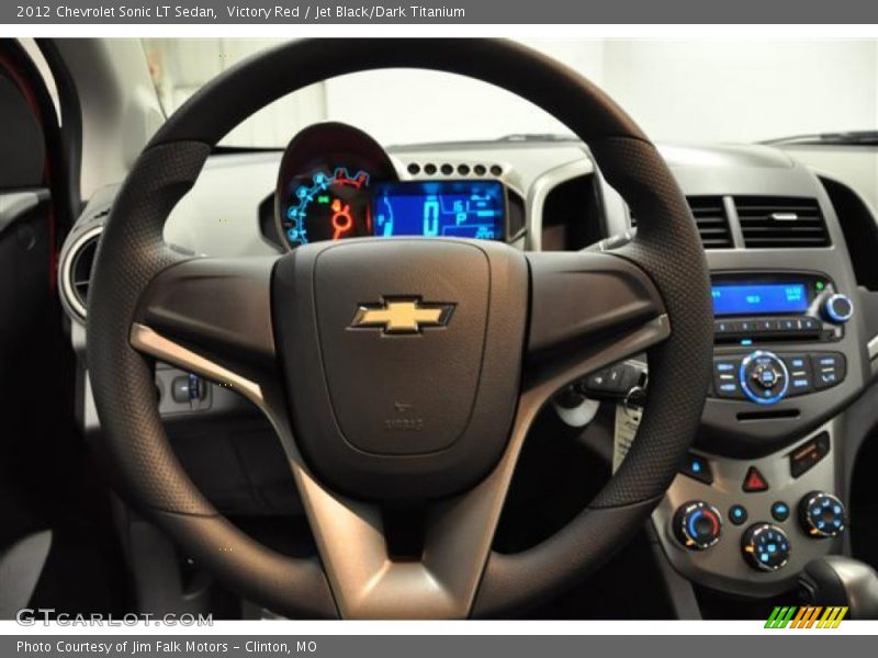 Victory Red / Jet Black/Dark Titanium 2012 Chevrolet Sonic LT Sedan
