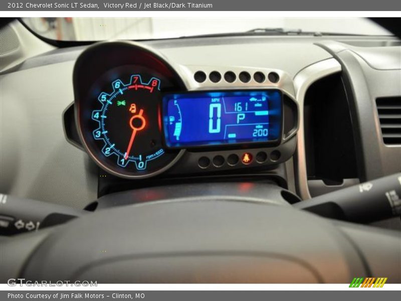 Victory Red / Jet Black/Dark Titanium 2012 Chevrolet Sonic LT Sedan