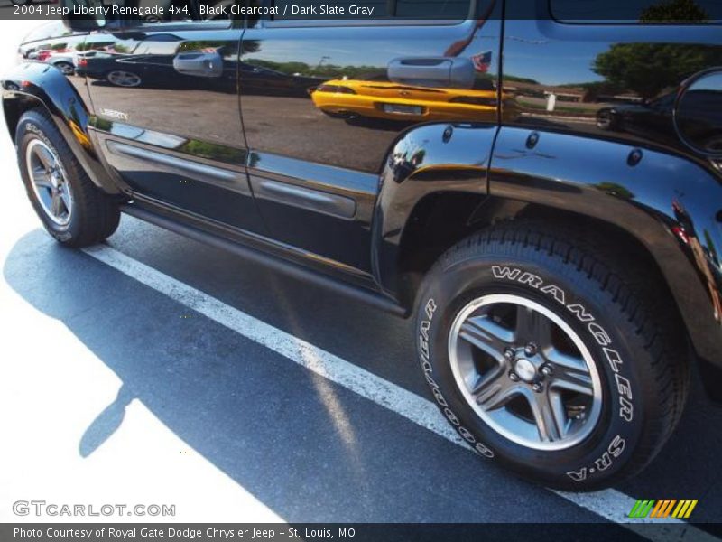 Black Clearcoat / Dark Slate Gray 2004 Jeep Liberty Renegade 4x4
