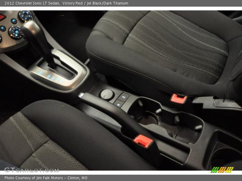 Victory Red / Jet Black/Dark Titanium 2012 Chevrolet Sonic LT Sedan