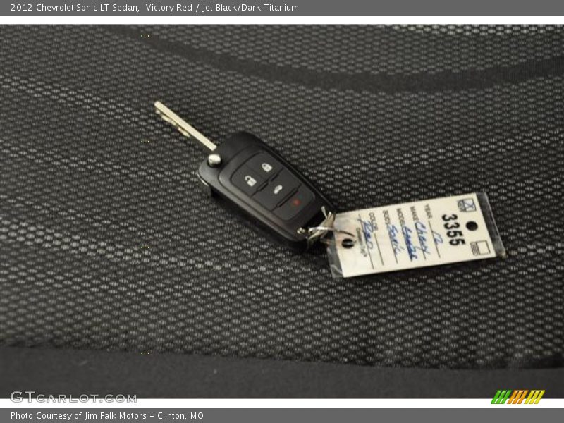 Victory Red / Jet Black/Dark Titanium 2012 Chevrolet Sonic LT Sedan