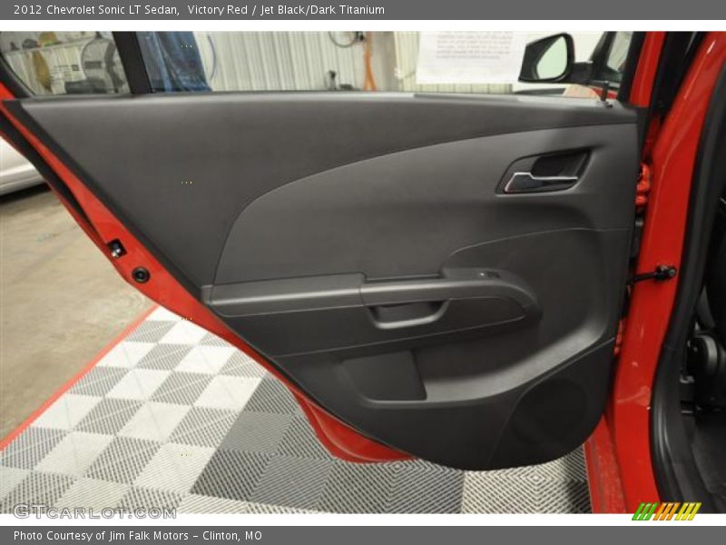 Victory Red / Jet Black/Dark Titanium 2012 Chevrolet Sonic LT Sedan