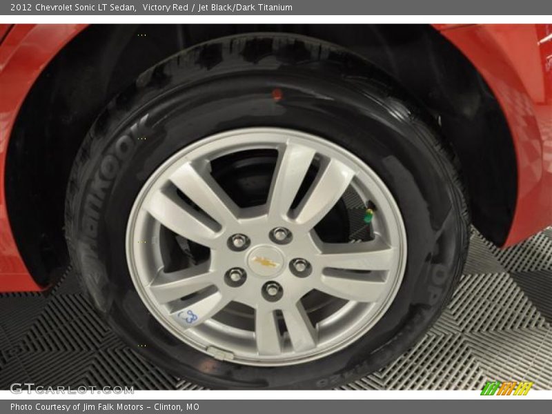 Victory Red / Jet Black/Dark Titanium 2012 Chevrolet Sonic LT Sedan
