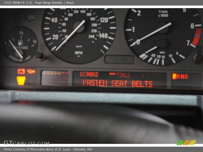 Pearl Beige Metallic / Black 2002 BMW X5 3.0i