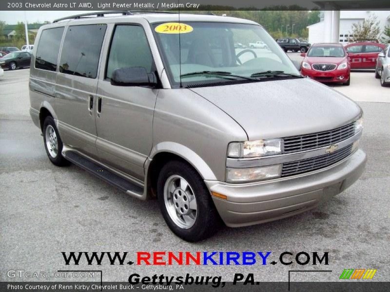 Light Pewter Metallic / Medium Gray 2003 Chevrolet Astro LT AWD