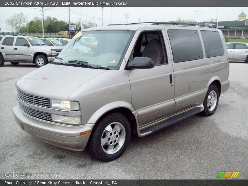 Light Pewter Metallic / Medium Gray 2003 Chevrolet Astro LT AWD